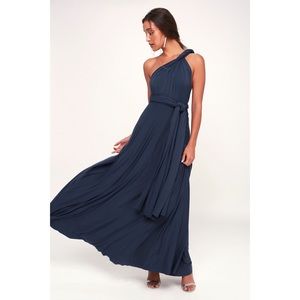 LuLu’s Navy Blue Maxi Dress